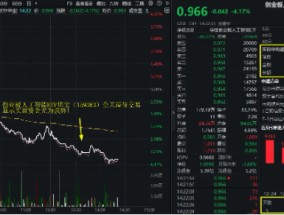 加速下挫！创业板人工智能ETF华宝（159363）跌超4%，场内放量溢价，资金实时申购1亿份！