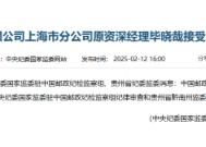 中国邮政集团有限公司上海市分公司原资深经理毕晓哉被查