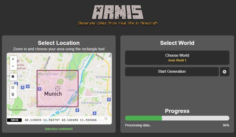 Arnis 工具开启《我的世界》新玩法：一键转换地图，游戏重建真实世界